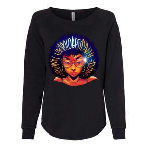 Melanin Unapologetically Dope Womens California Wash Sweatshirt