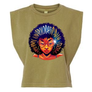 Melanin Unapologetically Dope Garment-Dyed Women's Muscle Tee