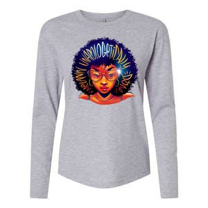 Melanin Unapologetically Dope Womens Cotton Relaxed Long Sleeve T-Shirt