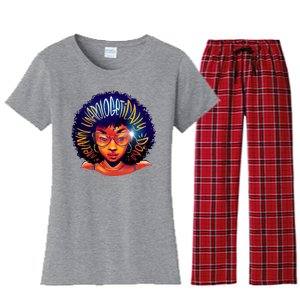 Melanin Unapologetically Dope Women's Flannel Pajama Set