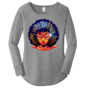 Melanin Unapologetically Dope Women's Perfect Tri Tunic Long Sleeve Shirt