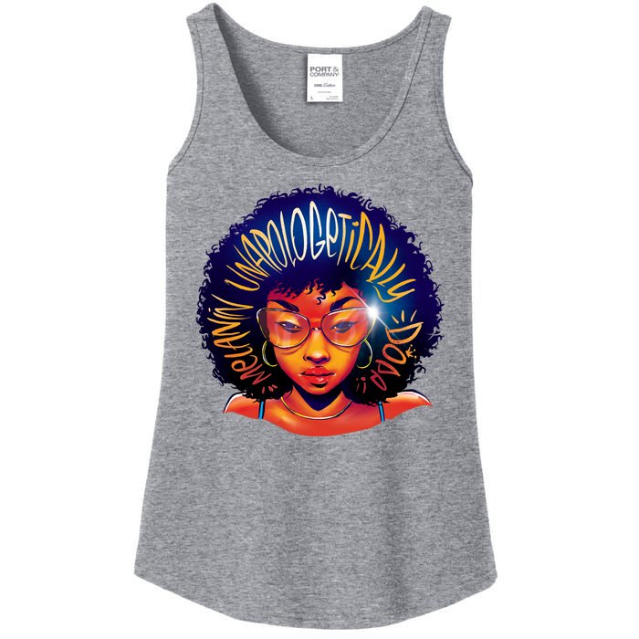 Melanin Unapologetically Dope Ladies Essential Tank