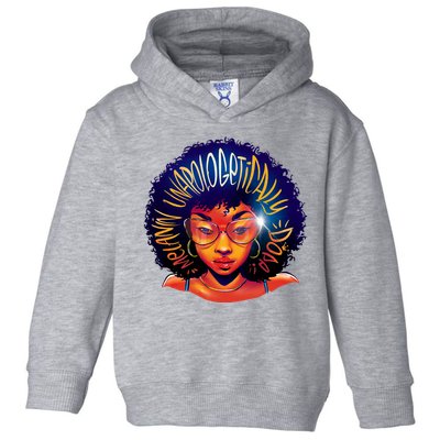 Melanin Unapologetically Dope Toddler Hoodie