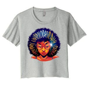 Melanin Unapologetically Dope Women's Crop Top Tee