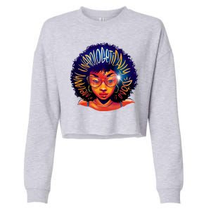 Melanin Unapologetically Dope Cropped Pullover Crew