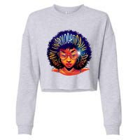 Melanin Unapologetically Dope Cropped Pullover Crew