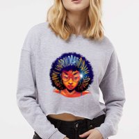 Melanin Unapologetically Dope Cropped Pullover Crew