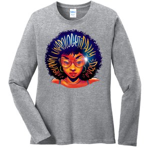 Melanin Unapologetically Dope Ladies Long Sleeve Shirt