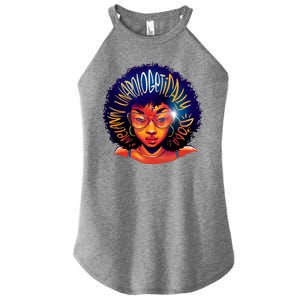 Melanin Unapologetically Dope Women's Perfect Tri Rocker Tank