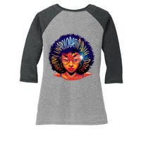 Melanin Unapologetically Dope Women's Tri-Blend 3/4-Sleeve Raglan Shirt