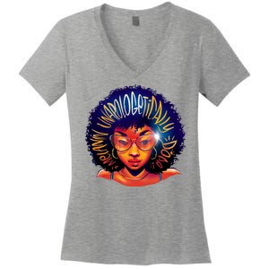 Melanin Unapologetically Dope Women's V-Neck T-Shirt