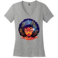 Melanin Unapologetically Dope Women's V-Neck T-Shirt