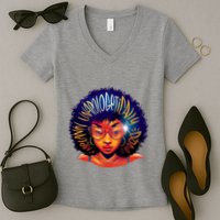 Melanin Unapologetically Dope Women's V-Neck T-Shirt