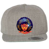 Melanin Unapologetically Dope Wool Snapback Cap