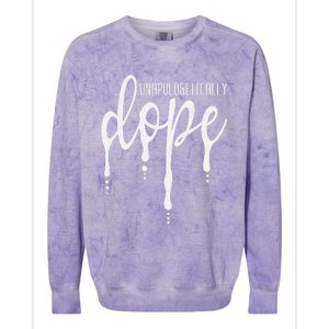 Melanin Unapologetically Dope Black Girl Christmas Gift Colorblast Crewneck Sweatshirt