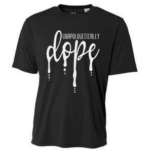 Melanin Unapologetically Dope Black Girl Christmas Gift Cooling Performance Crew T-Shirt