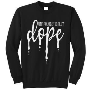 Melanin Unapologetically Dope Black Girl Christmas Gift Sweatshirt