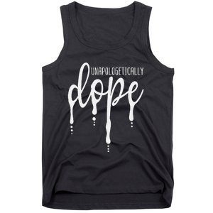 Melanin Unapologetically Dope Black Girl Christmas Gift Tank Top