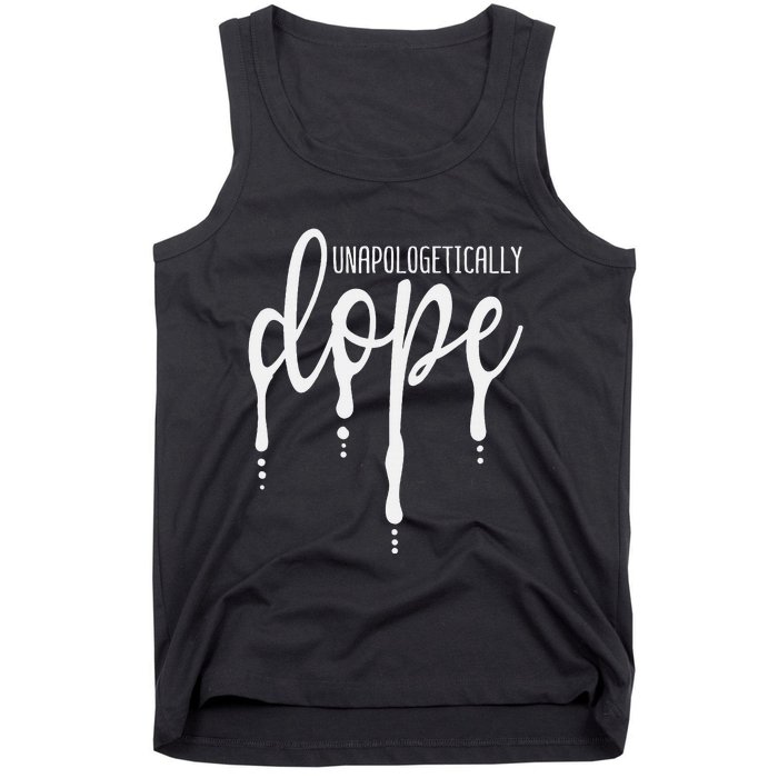 Melanin Unapologetically Dope Black Girl Christmas Gift Tank Top