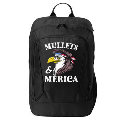 Mullegift Usa Eagle Mullet Merica Vintage American Flag Gift City Backpack