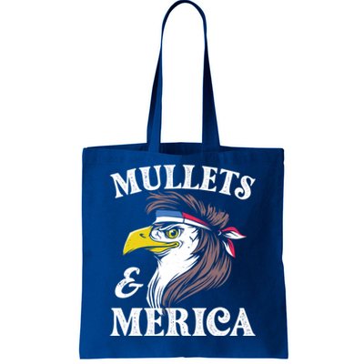 Mullegift Usa Eagle Mullet Merica Vintage American Flag Gift Tote Bag