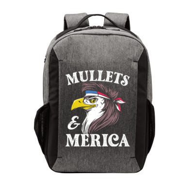 Mullegift Usa Eagle Mullet Merica Vintage American Flag Gift Vector Backpack