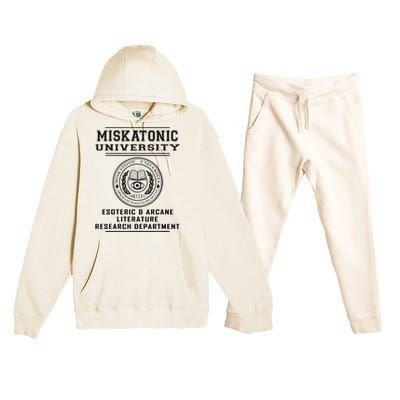 Miskatonic University Esoteric Literature Department Premium Hooded Sweatsuit Set