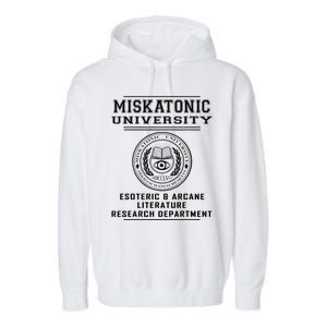 Miskatonic University Esoteric Literature Department Garment-Dyed Fleece Hoodie