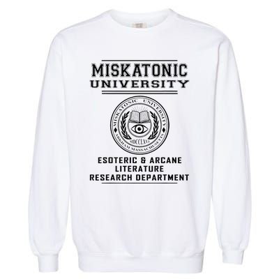 Miskatonic University Esoteric Literature Department Garment-Dyed Sweatshirt