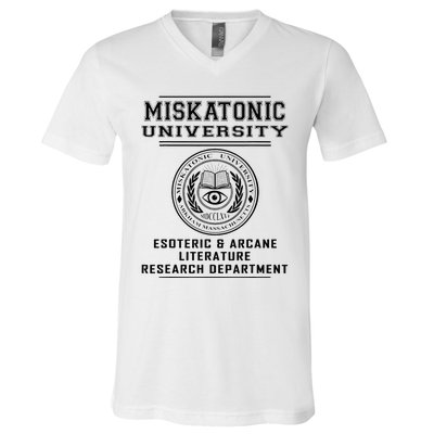 Miskatonic University Esoteric Literature Department V-Neck T-Shirt