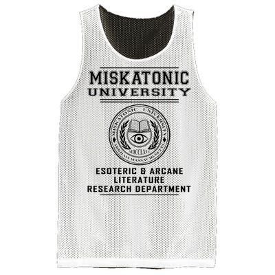 Miskatonic University Esoteric Literature Department Mesh Reversible Basketball Jersey Tank