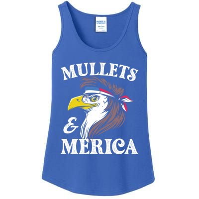 Mullegift Usa Eagle Mullet Merica Vintage American Flag Great Gift Ladies Essential Tank