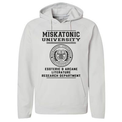 Miskatonic University Esoteric Literature Department Performance Fleece Hoodie