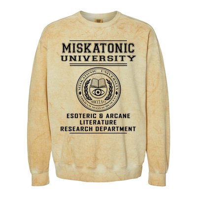 Miskatonic University Esoteric Literature Department Colorblast Crewneck Sweatshirt