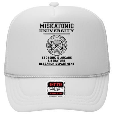 Miskatonic University Esoteric Literature Department High Crown Mesh Back Trucker Hat