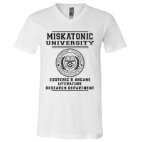 Miskatonic University Esoteric Literature Department V-Neck T-Shirt