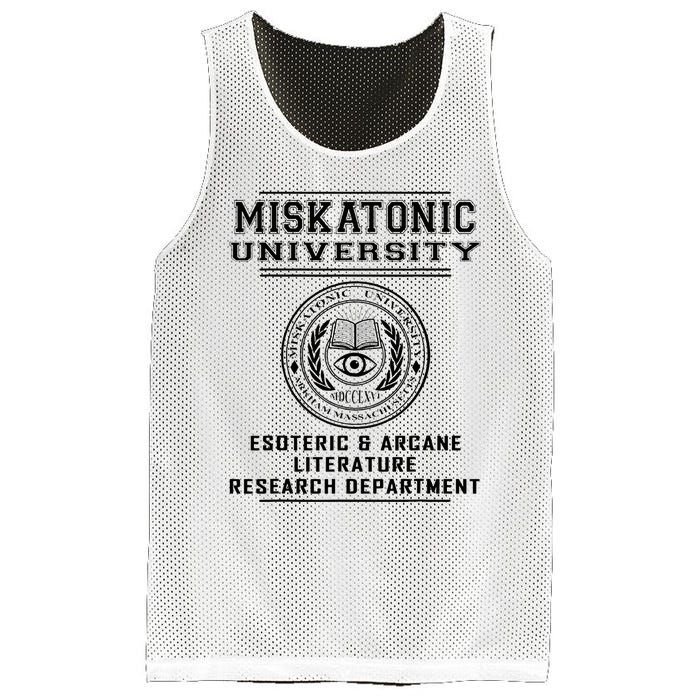 Miskatonic University Esoteric Literature Department Mesh Reversible Basketball Jersey Tank