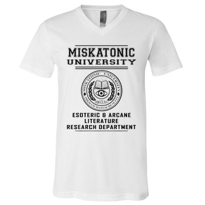 Miskatonic University Esoteric Literature Department V-Neck T-Shirt