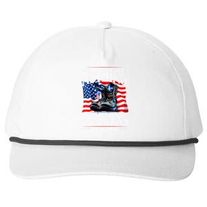 Military Us Flag We Owe Illegals Nothing Veterans Everything Gift Snapback Five-Panel Rope Hat