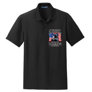 Military Us Flag We Owe Illegals Nothing Veterans Everything Gift Dry Zone Grid Polo