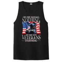 Military Us Flag We Owe Illegals Nothing Veterans Everything Gift PosiCharge Competitor Tank