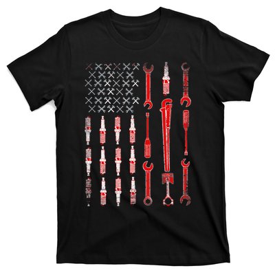 Mechanic USA Flag T-Shirt