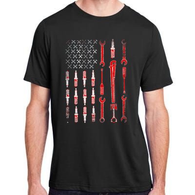 Mechanic USA Flag Adult ChromaSoft Performance T-Shirt