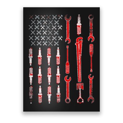 Mechanic USA Flag Poster