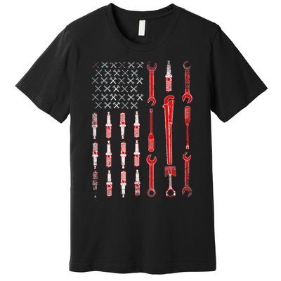 Mechanic USA Flag Premium T-Shirt