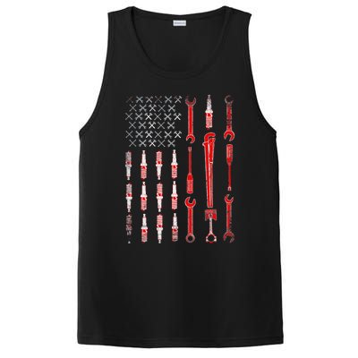 Mechanic USA Flag PosiCharge Competitor Tank