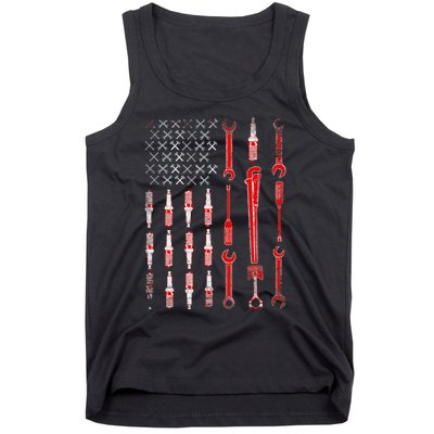 Mechanic USA Flag Tank Top