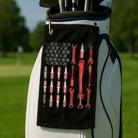 Mechanic USA Flag Golf Towel