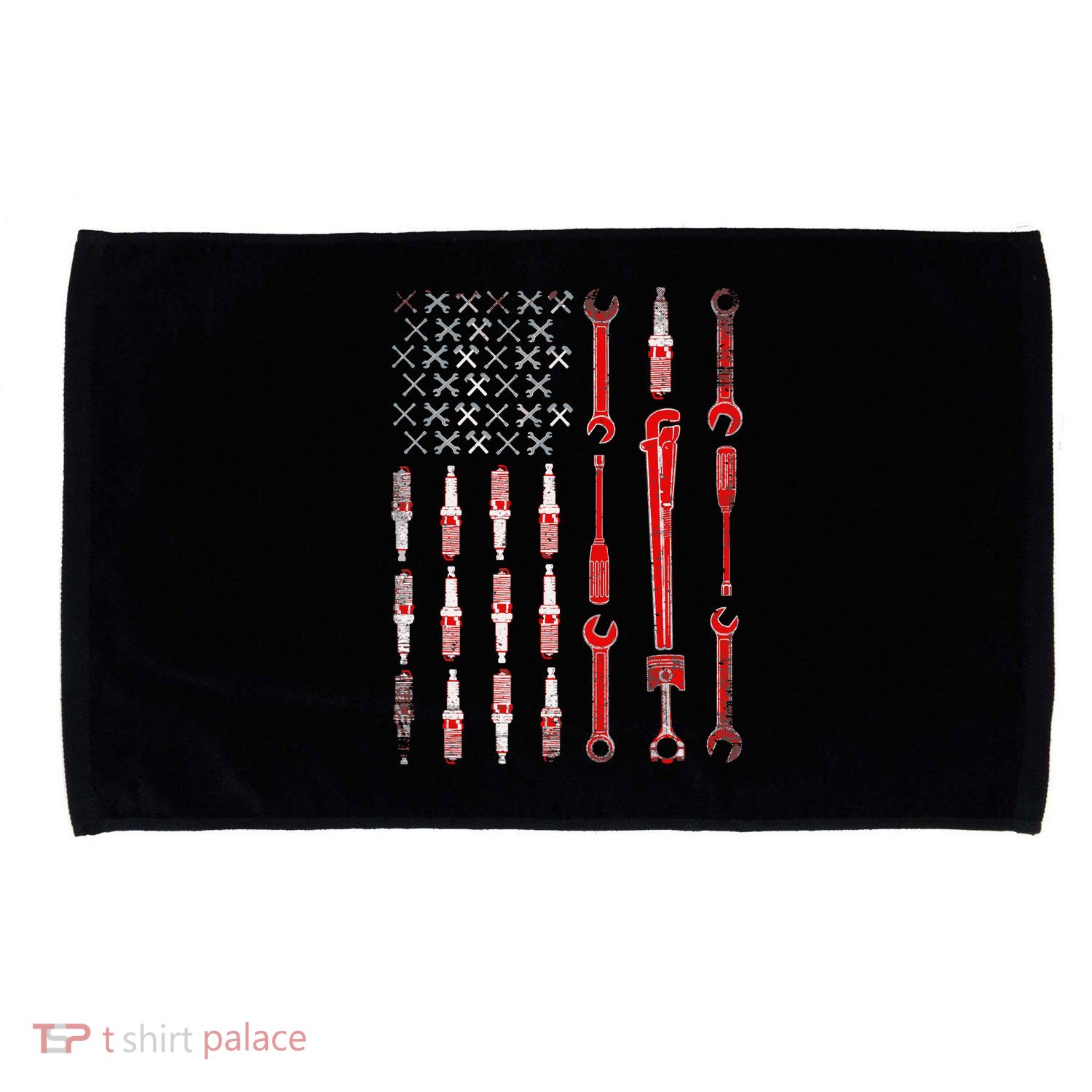 Mechanic USA Flag Microfiber Hand Towel