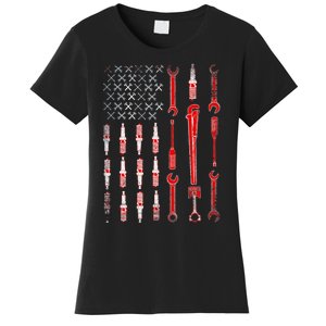 Mechanic USA Flag Women's T-Shirt